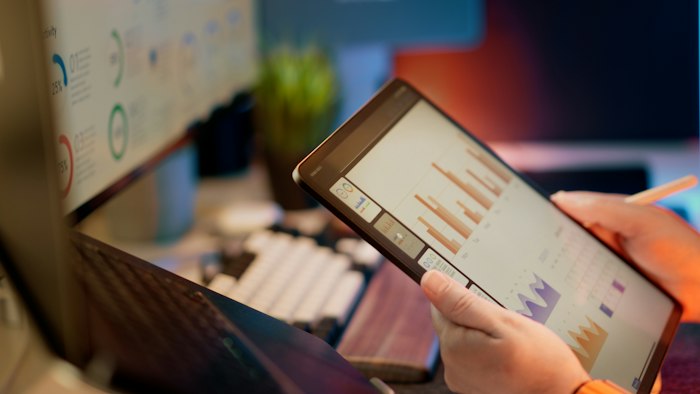 Análisis de información en una tableta digital